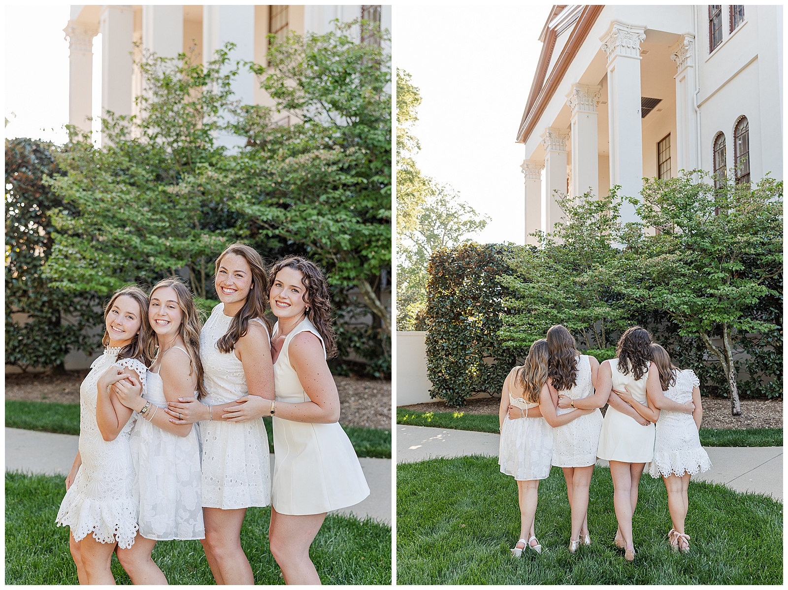 College senior portrait session at Wofford College in Spartanburg SC