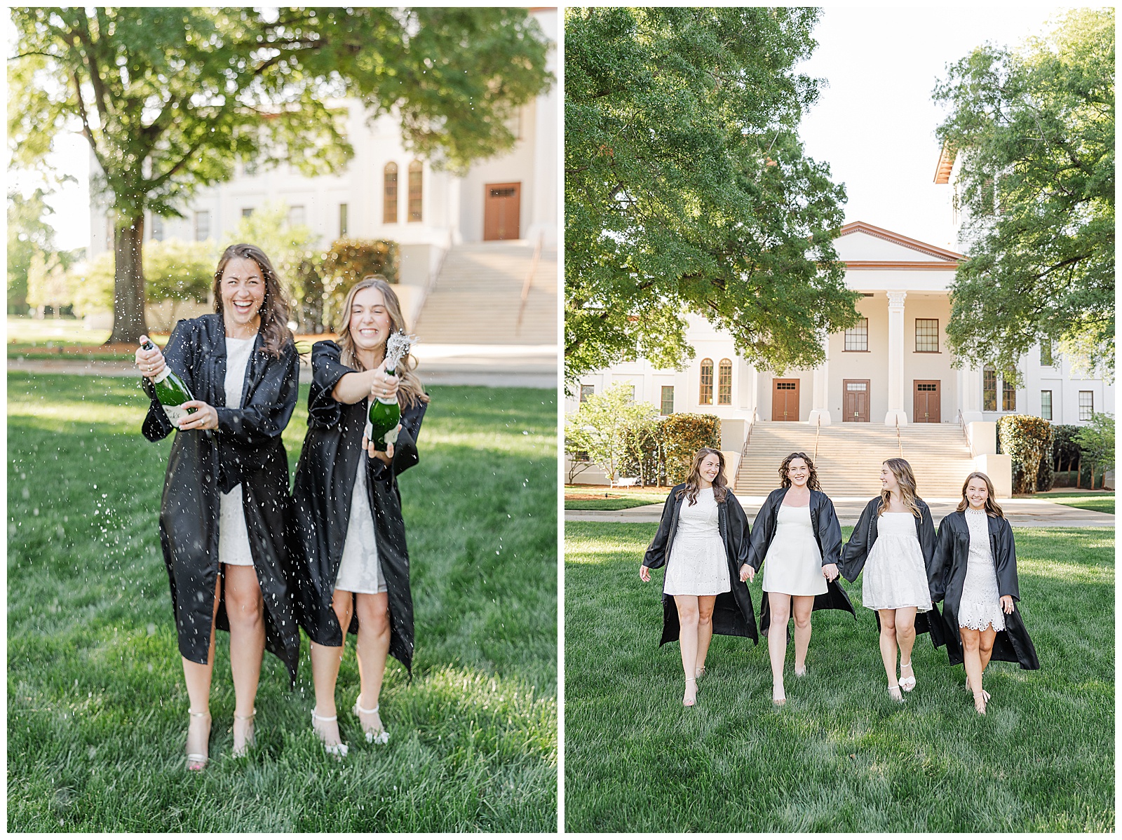 College senior portrait session at Wofford College in Spartanburg SC